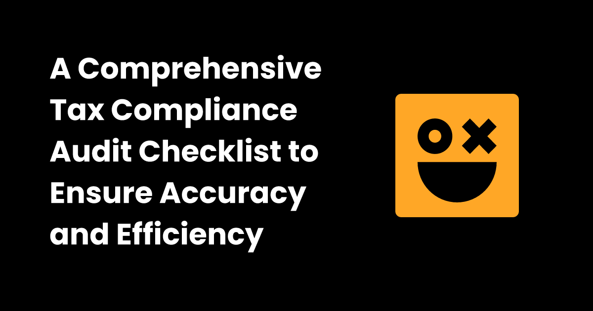 Tax compliance audit checklist