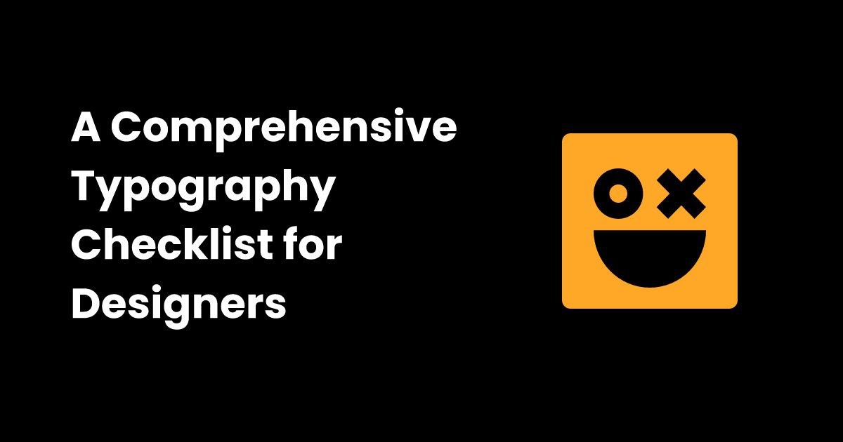 Typography checklist | checklist.gg