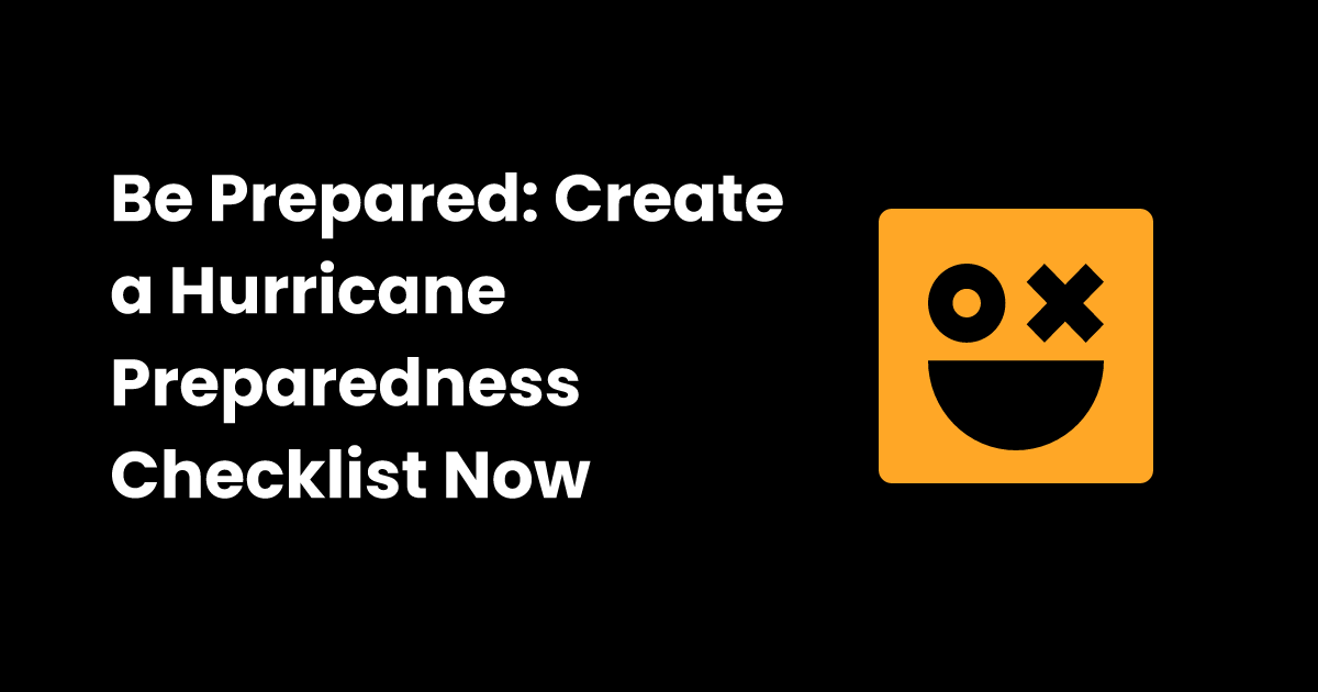 Hurricane Preparedness Checklist Checklist Gg