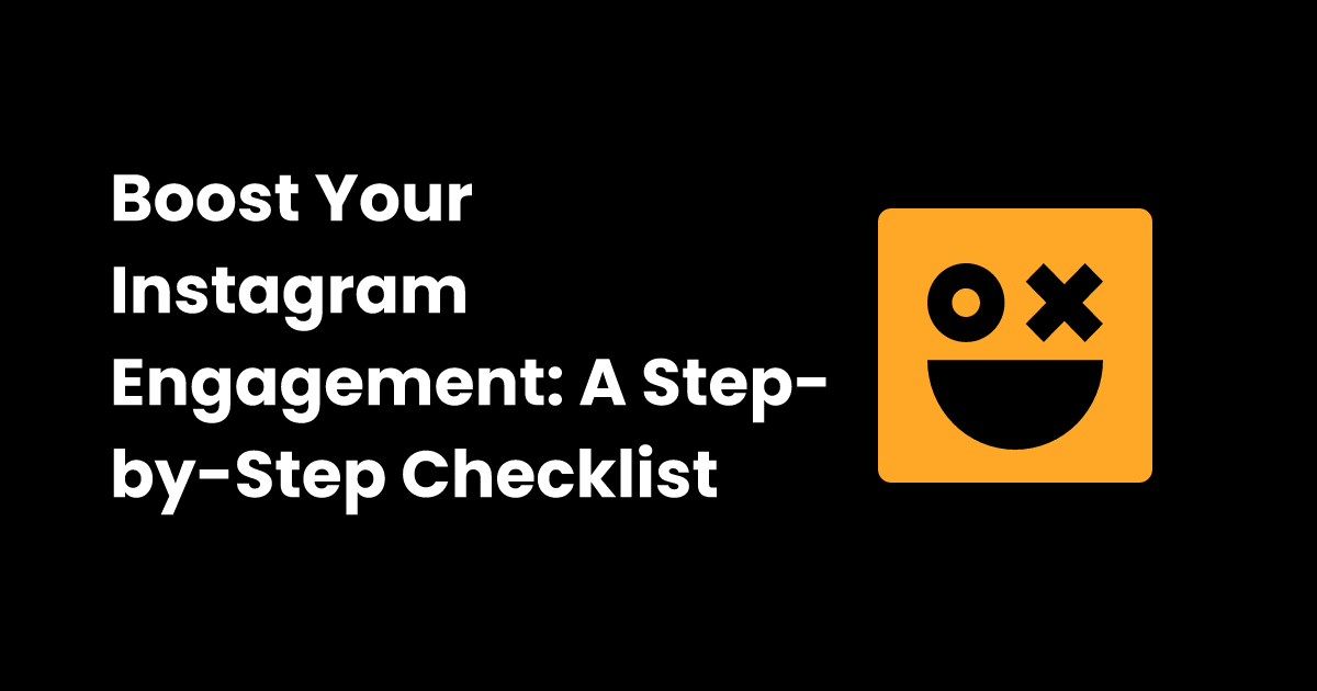 Instagram post engagement checklist checklist.gg