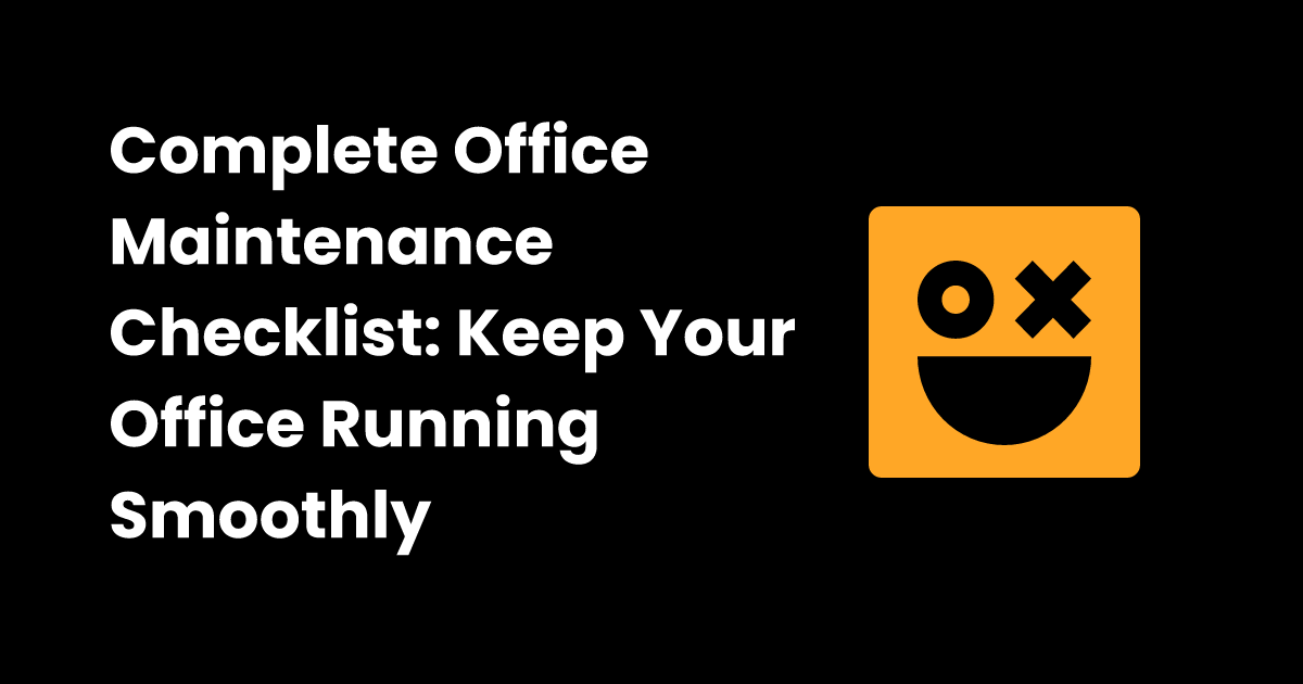 office-maintenance-checklist