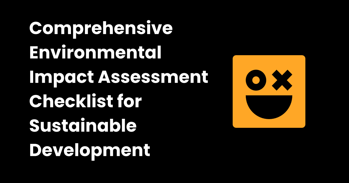 Environmental impact assessment checklist