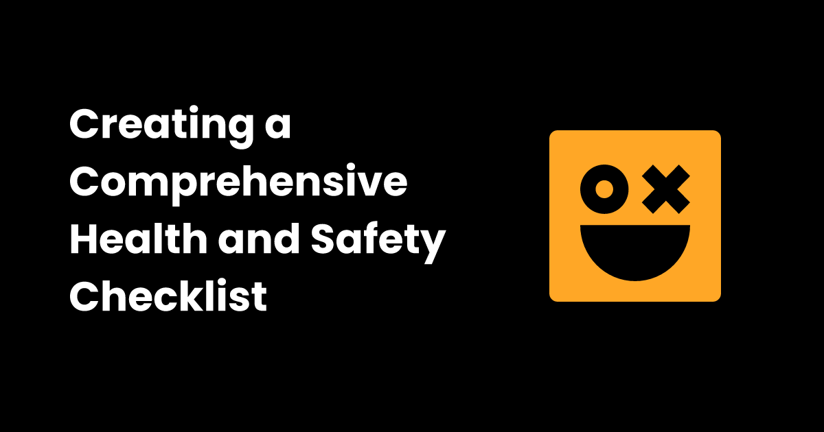 Health and safety checklist