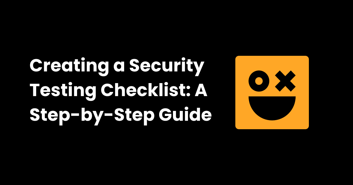 Security testing checklist checklist gg