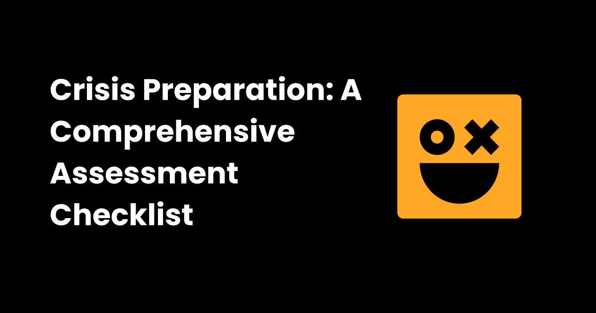 Crisis assessment checklist