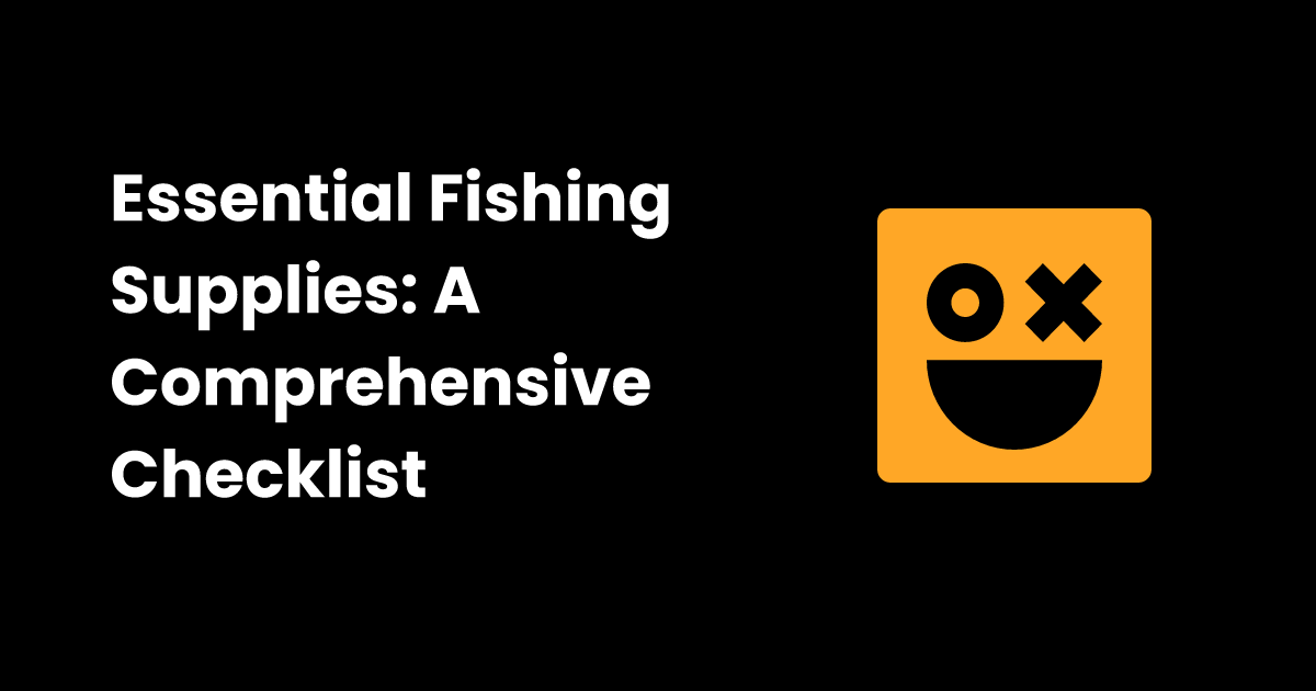 Fishing checklist