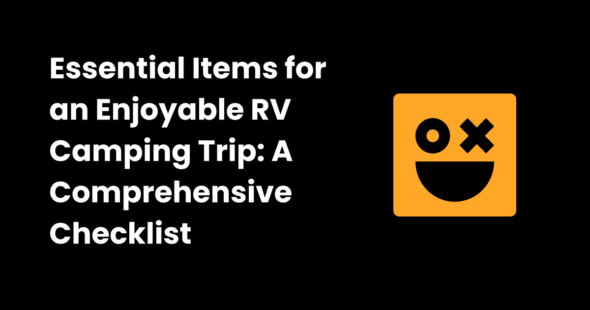 Rv camping checklist