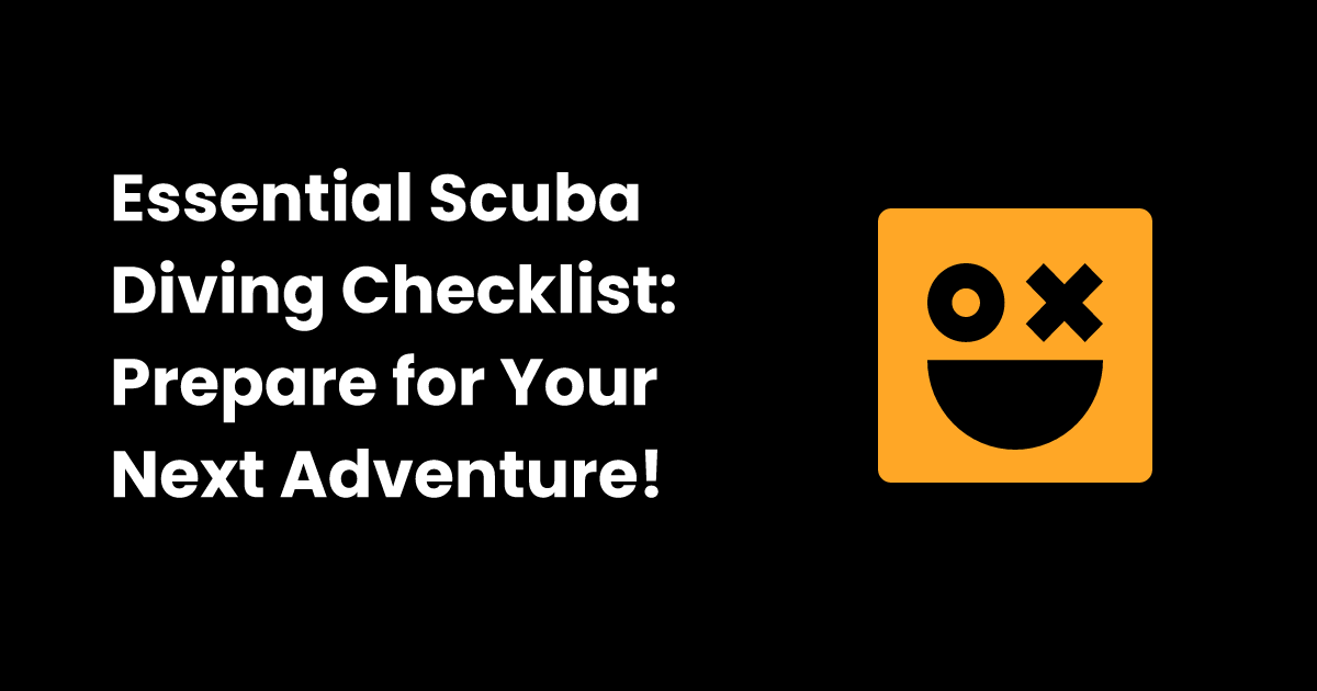 Scuba diving checklist