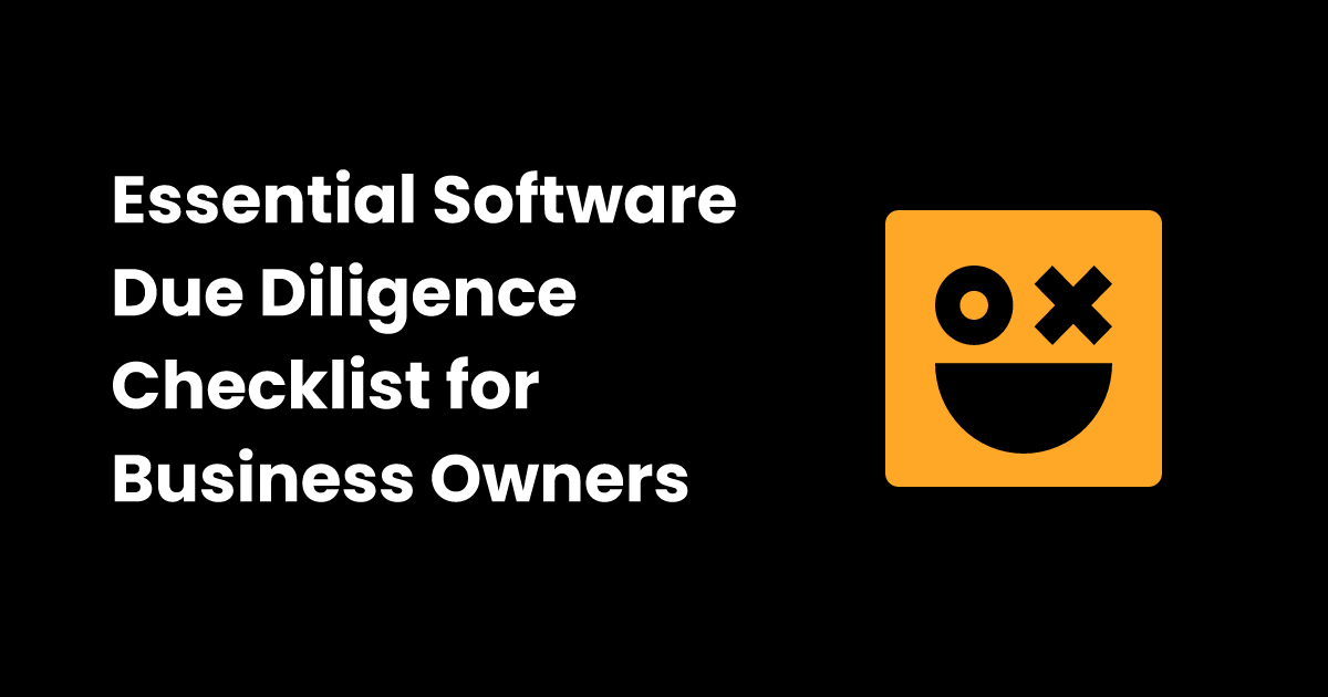 Software due diligence checklist | checklist.gg