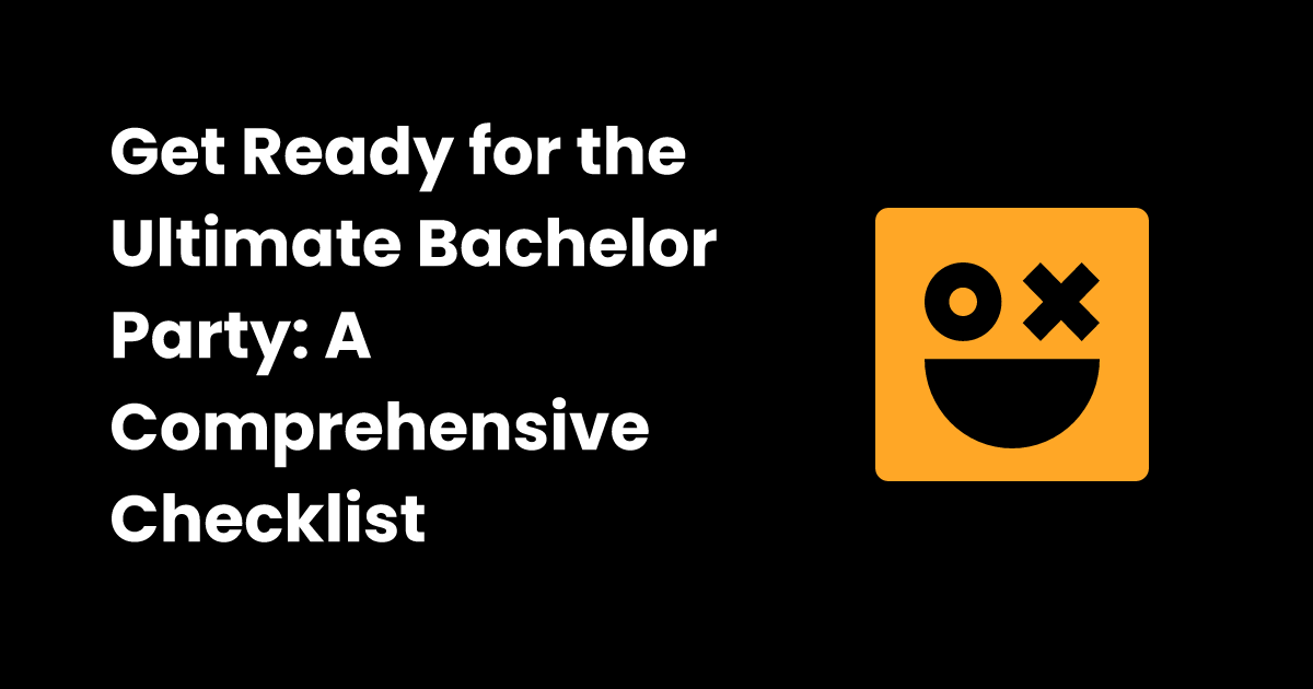 Bachelor party checklist