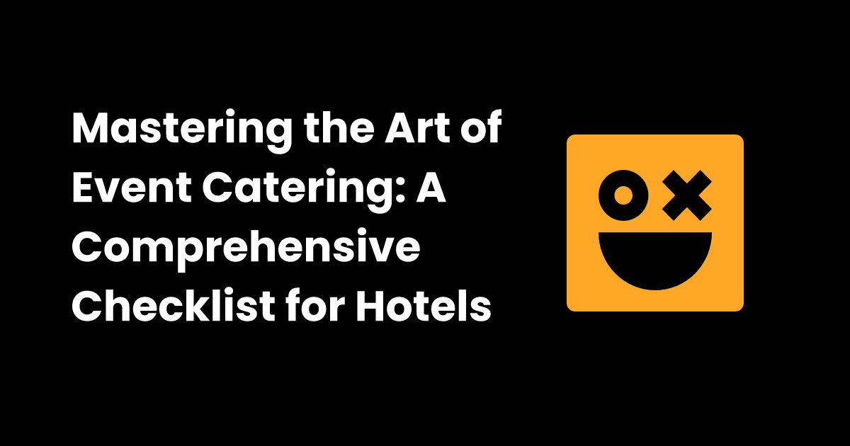 Event catering preparation for hotels checklist | checklist.gg