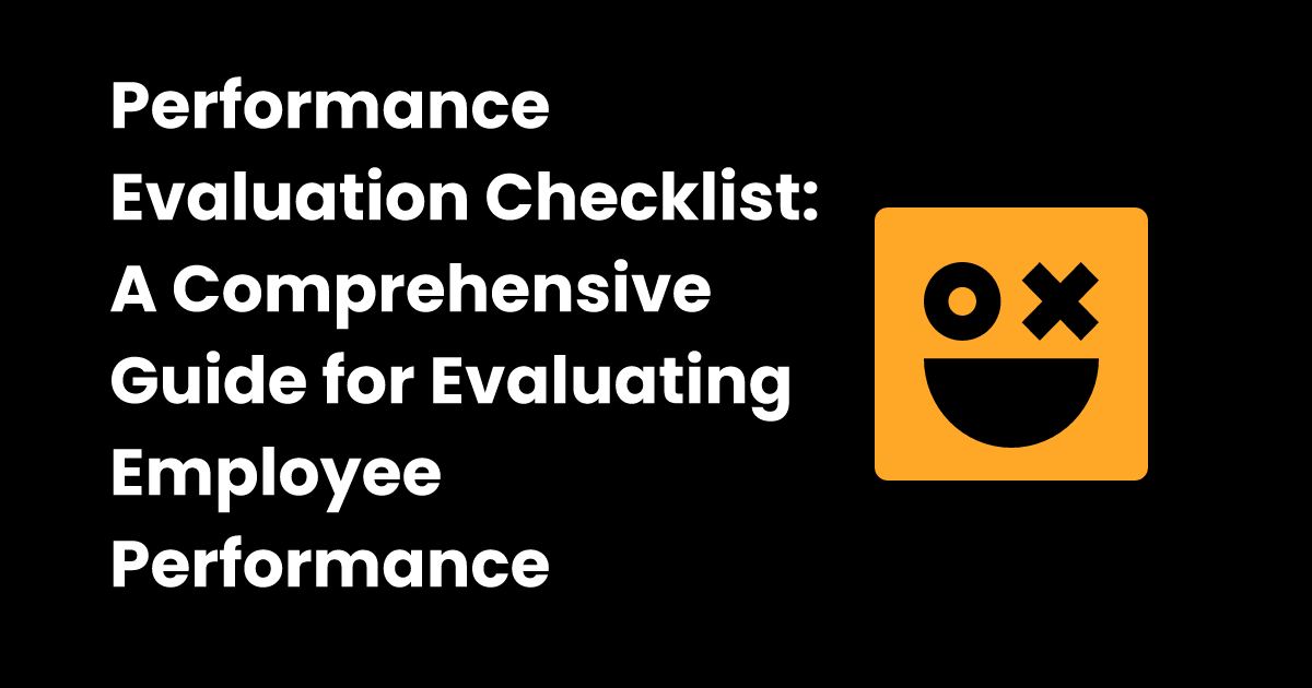 performance-evaluation-checklist