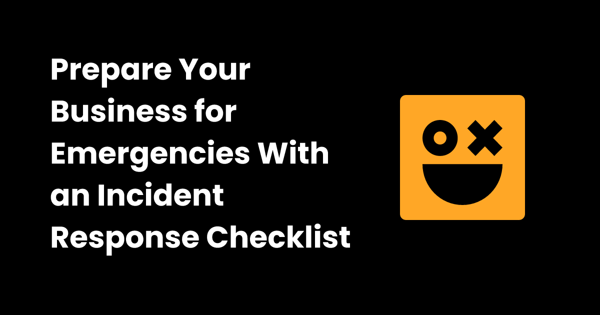 Incident response checklist