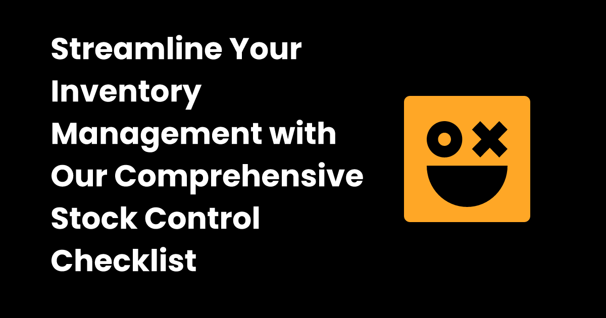 Stock control checklist