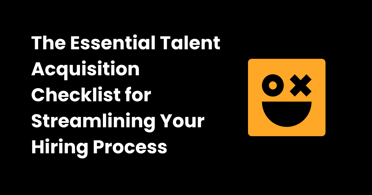 Talent acquisition checklist
