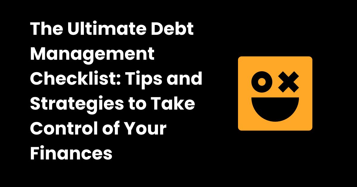 Debt management checklist