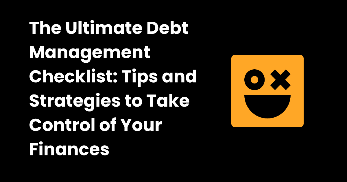 Debt Management Checklist 