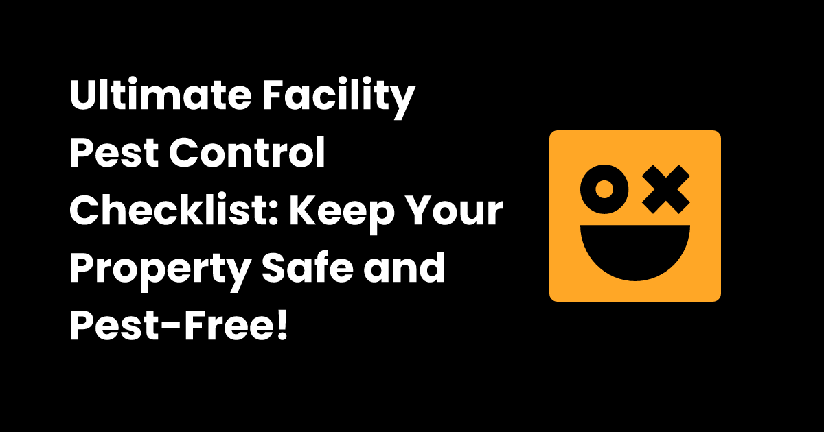 Facility pest control checklist