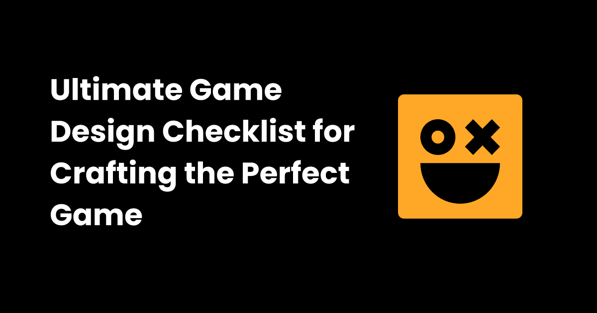 Game design checklist