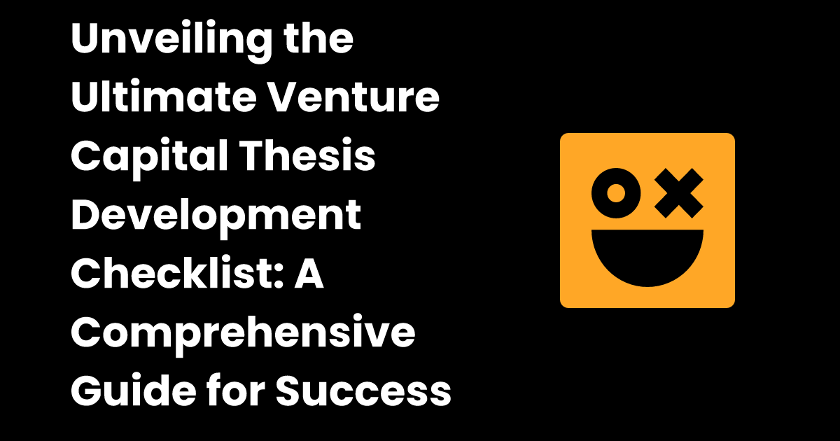 master thesis venture capital