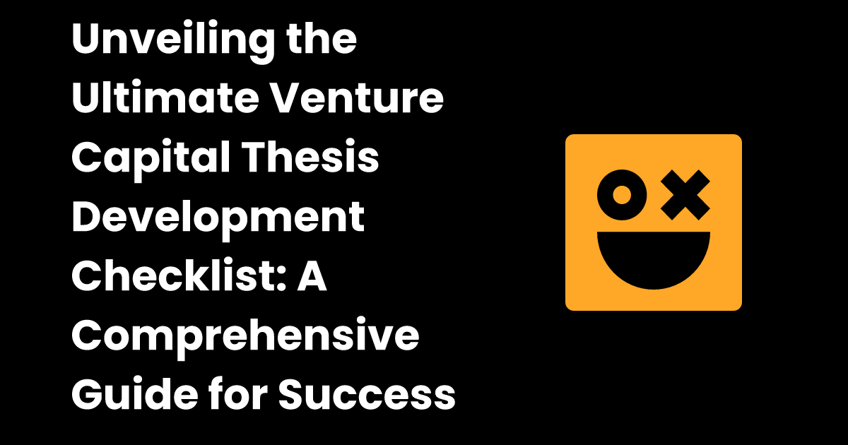 venture capital thesis